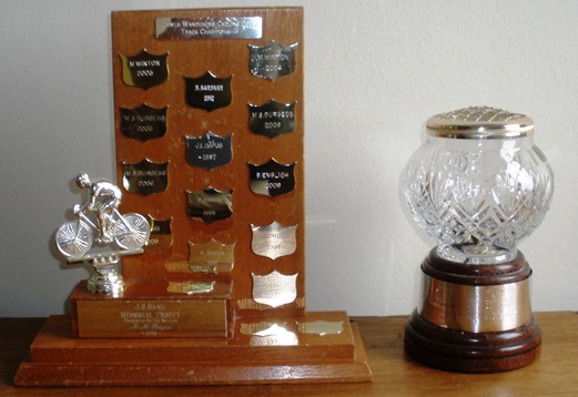 J R Dawe Trophy,  Track Champion.       The Reg Porter Trophy